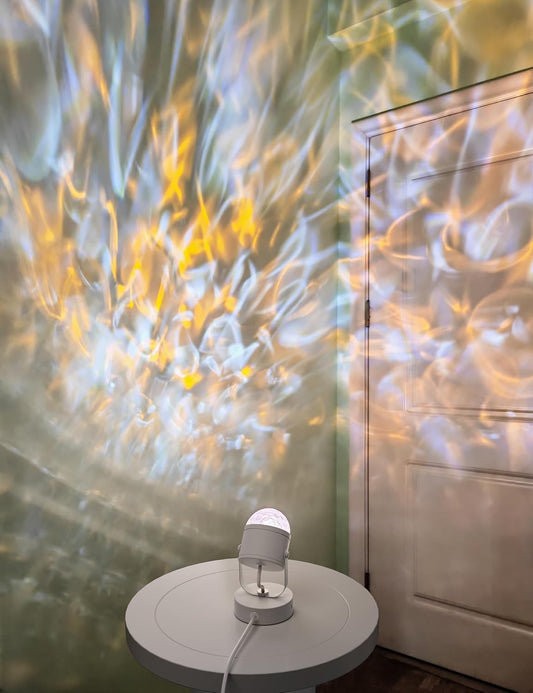 Joyzy Plug-in Dynamic Ocean Wave Table Lamp Water Ripple