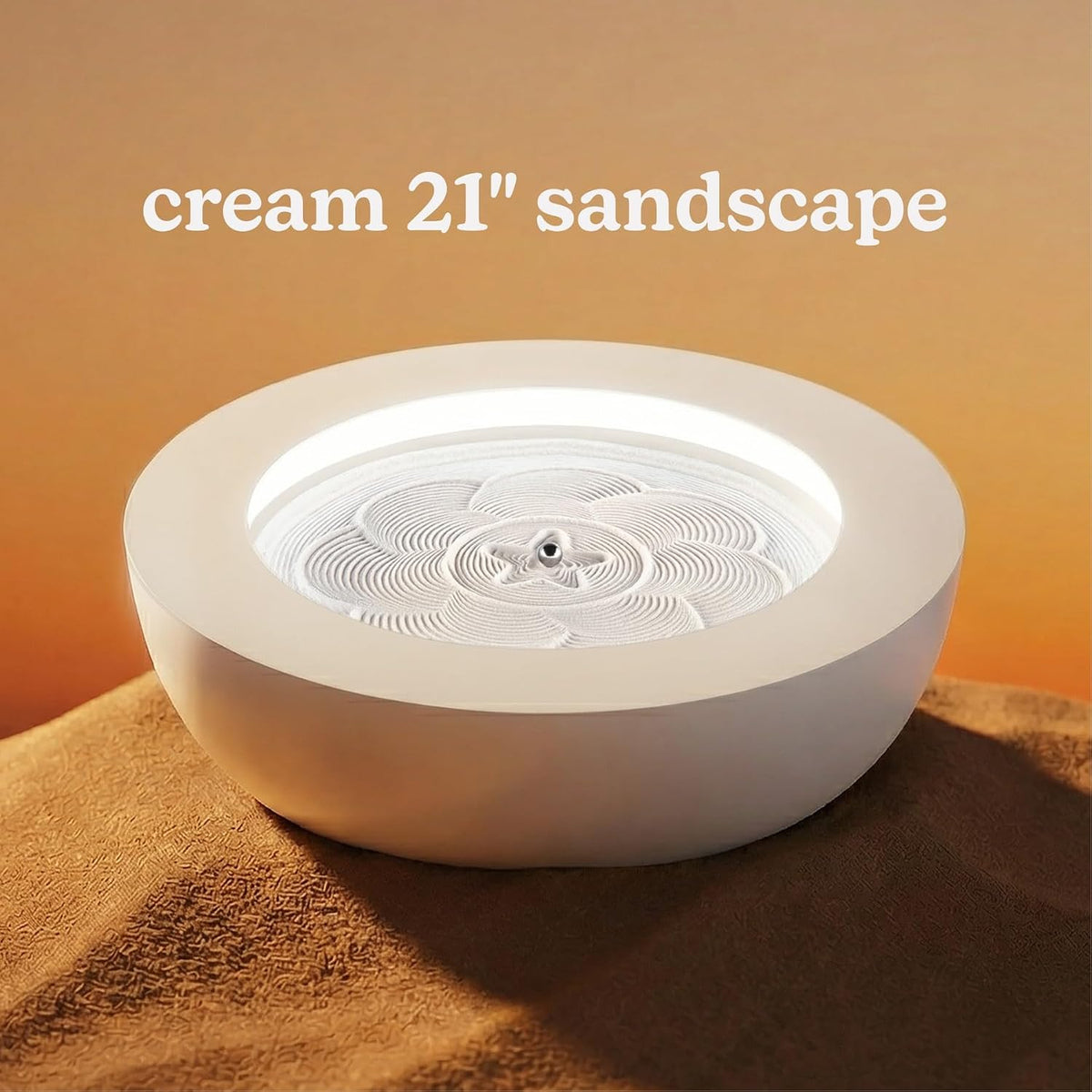 Homedics Drift 11” Sandscape – Version 2.0 with Updated Connected Experience, Smart Wi-Fi Zen Table Décor, LED Ambient Light, Modern Sand Art for Relaxation & Mindfulness, Home & Office Calm Décor