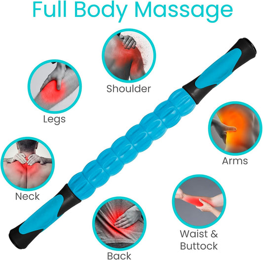 Vive Massage Stick Roller for Muscle, Back, Legs - Deep Tissue Body Fascia