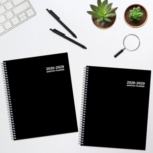 Monthly Planner 2026-2029, 36 Months Calendar Planner 2026-2029 from Jul 2026 – Jun 2029, 8.5'' x 11'' with Ruled Spread, Flexible Cover, Spiral Wirebound, Pocket, Coated Tabs, Notes & Habit Tracker