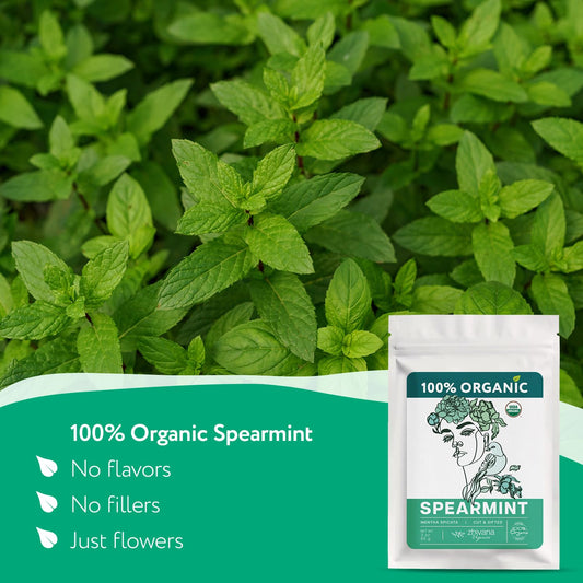 Organic Spearmint Tea Loose Leaf 3 oz. – Digestion, Womens Hormone Balance