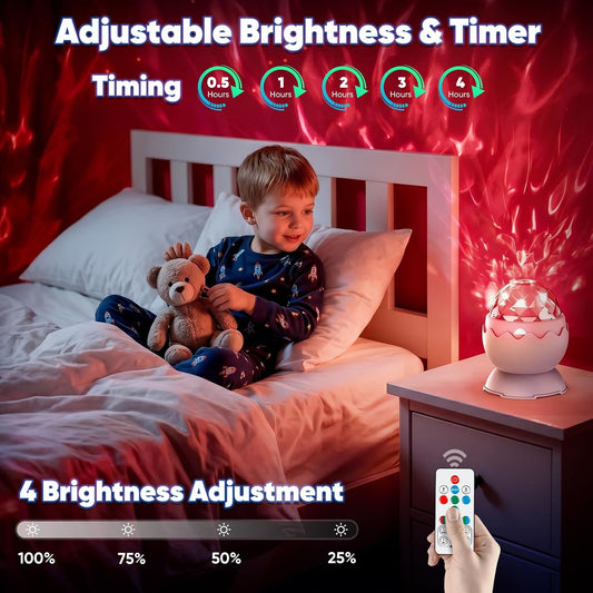Red Light Night Light, 2-in-1 Sleep Aid Red Light for Bedroom