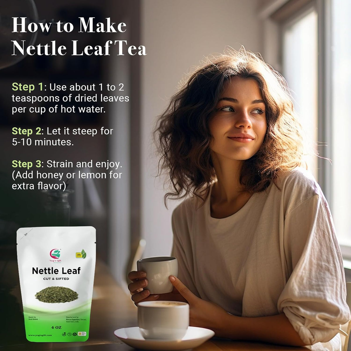 Yogi's Gift® Nettle Leaves 4 oz | Cut & Sifted Herbal Tea