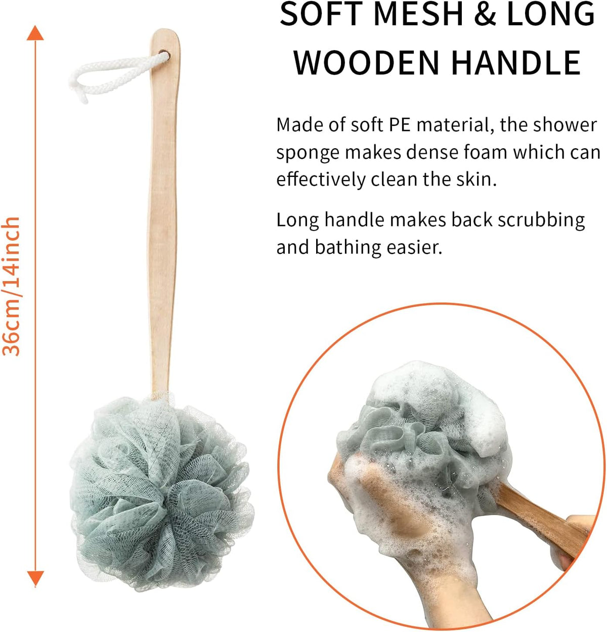Kekoy 8 in 1 Hip Kit, Seniors Total Hip Replacement After Surgery with 36" Grabber Reacher Tool, Sock Aid Device, Leg Lifter, Long Handle Shoe Horn, Bath Sponge, Telescoping Back Scratcher(Blue)
