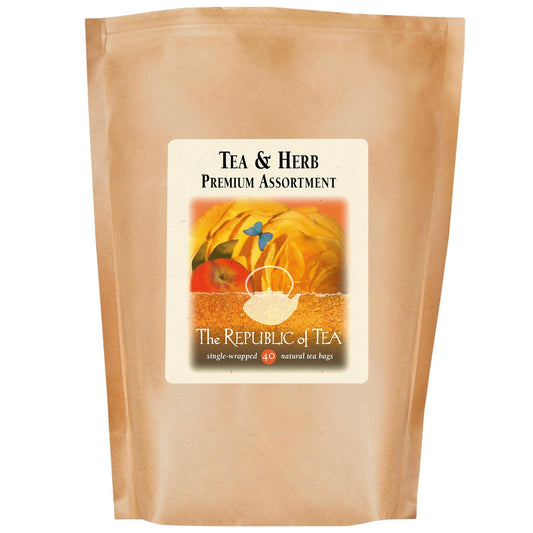 The Republic of Tea Premium Assortment of Teas & Herbs, 40 Count
