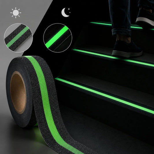 Glow in the Dark Grip Tape, 2 Inch x 16.4 FT Anti-Slip Traction Tape