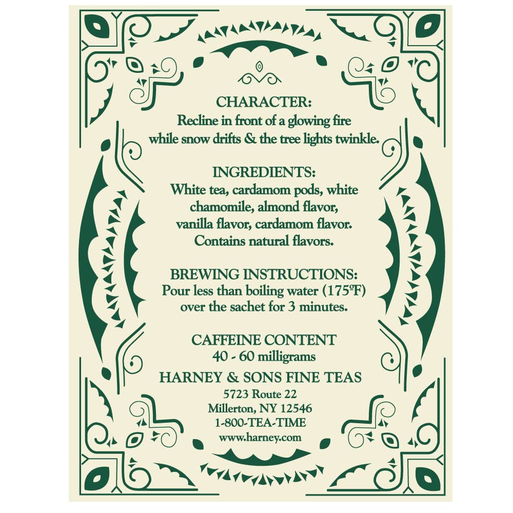 Harney & Sons White Christmas White Tea, 30 Sachets in Tin