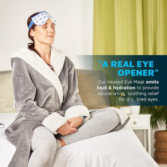 Medcosa Eye Mask for Dry Eyes | Warm Eye Compress | Natural Heat Eye Mask for Styes, Blepharitis, Tired Eyes & More
