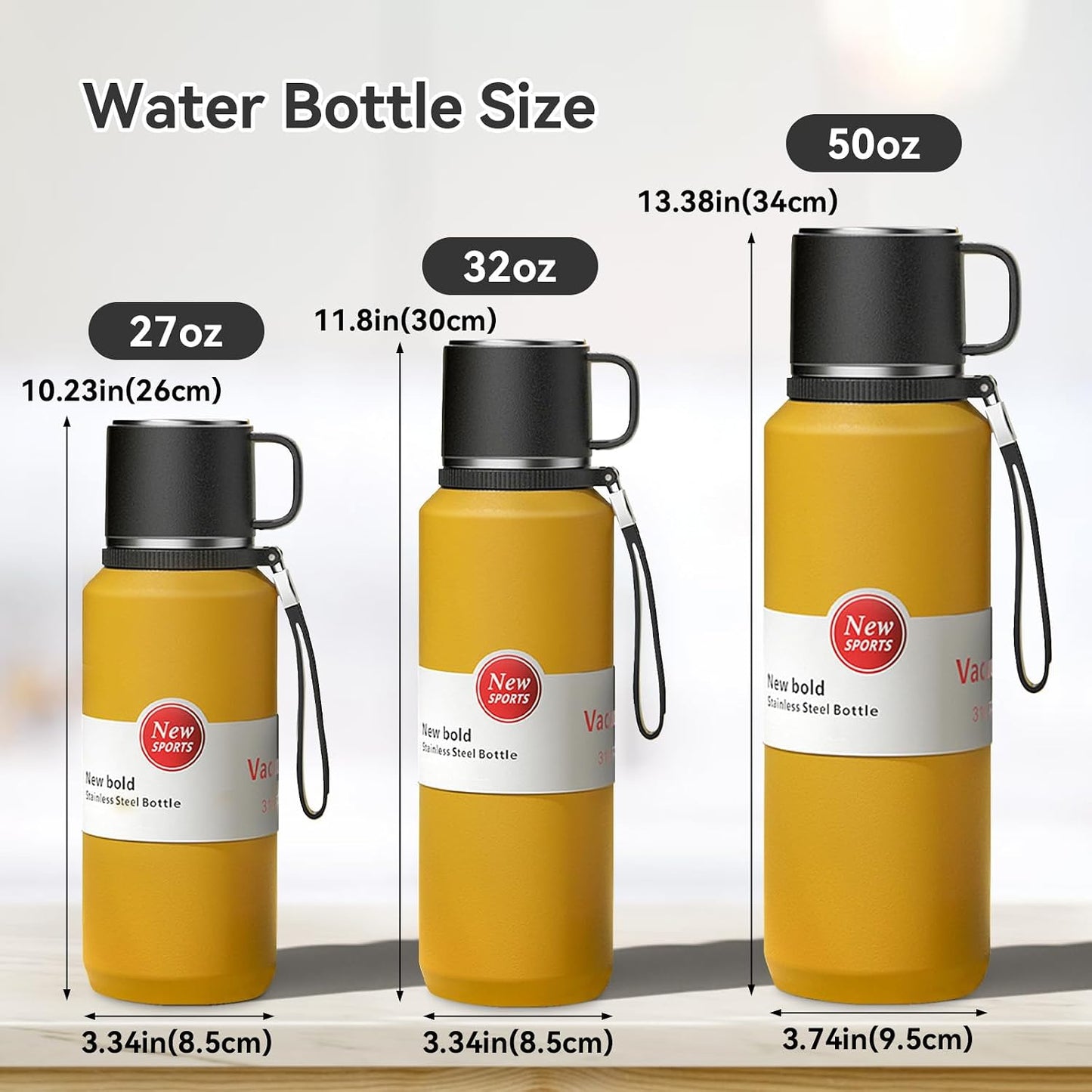 Stainless Steel Insulated Tea Infuser Bottle, Vacuum Insulated Water Bottle, Tea Tumbler with Separate Tea Compartment, 24-Hrs Insulation Commute Travel (White,32oz/1000ml)