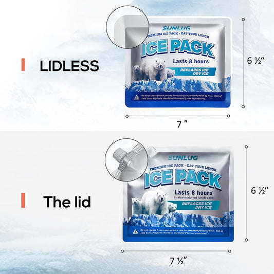 Cooler Ice Packs Reusable Ice Packs for Coolers Long Lasting Freezer Packs for Cooler Bag, Lunch Bags, Cooler Backpacks