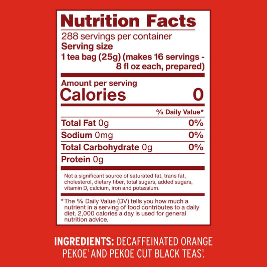 Luzianne Unsweetened Hibiscus Iced Tea Bags, Family Size, 22ct Box (Pack of 6)