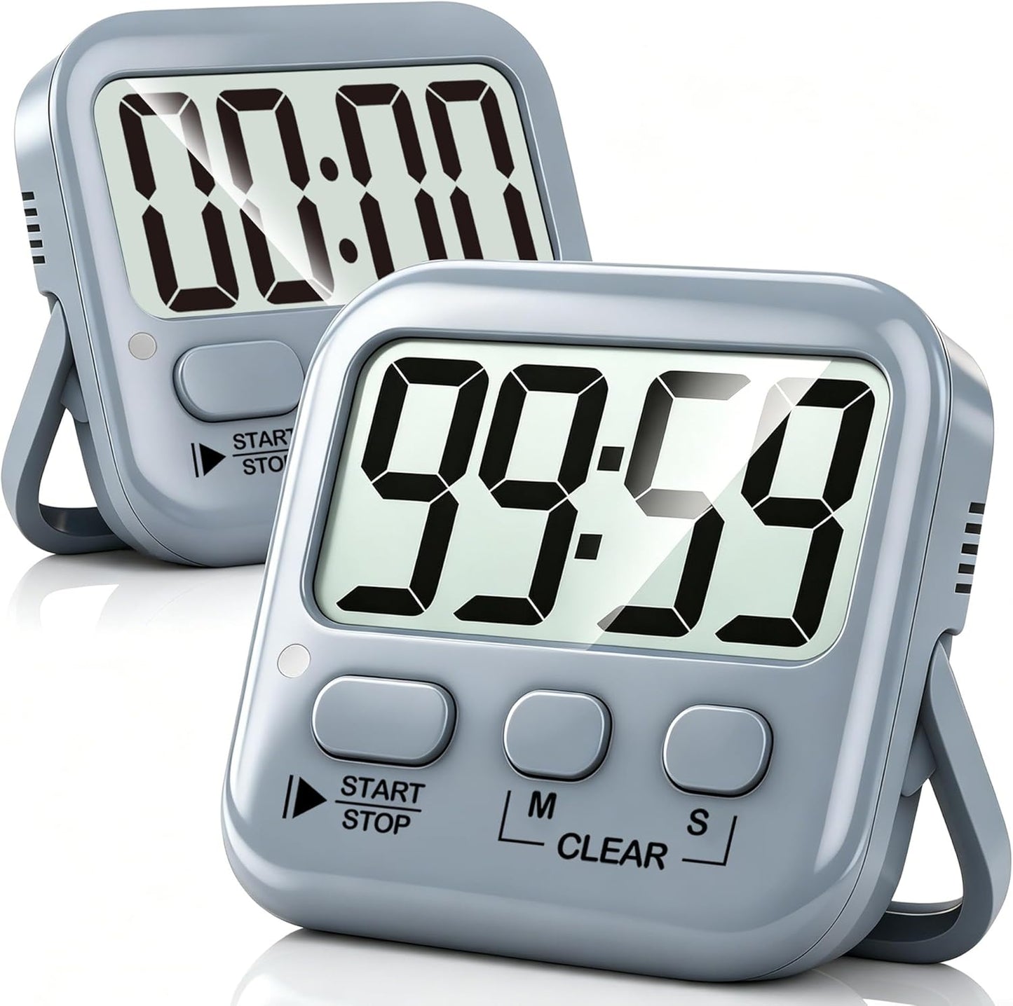 Antonki 2 Pack Digital Timer for Kids Classroom Kitchen Timers for Cooking