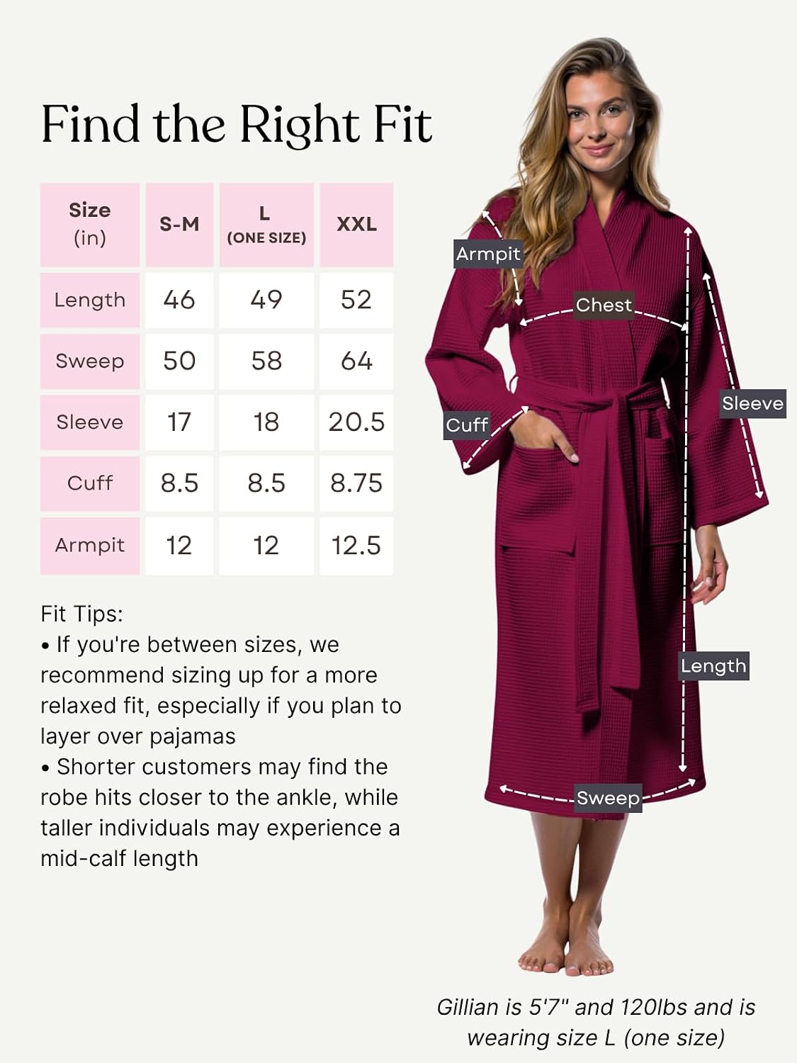 Turquaz Womens Lightweight Waffle Kimono Bathrobe for Men - Soft Quick-Dry Spa & Summer Towel Robe, Cotton Blend