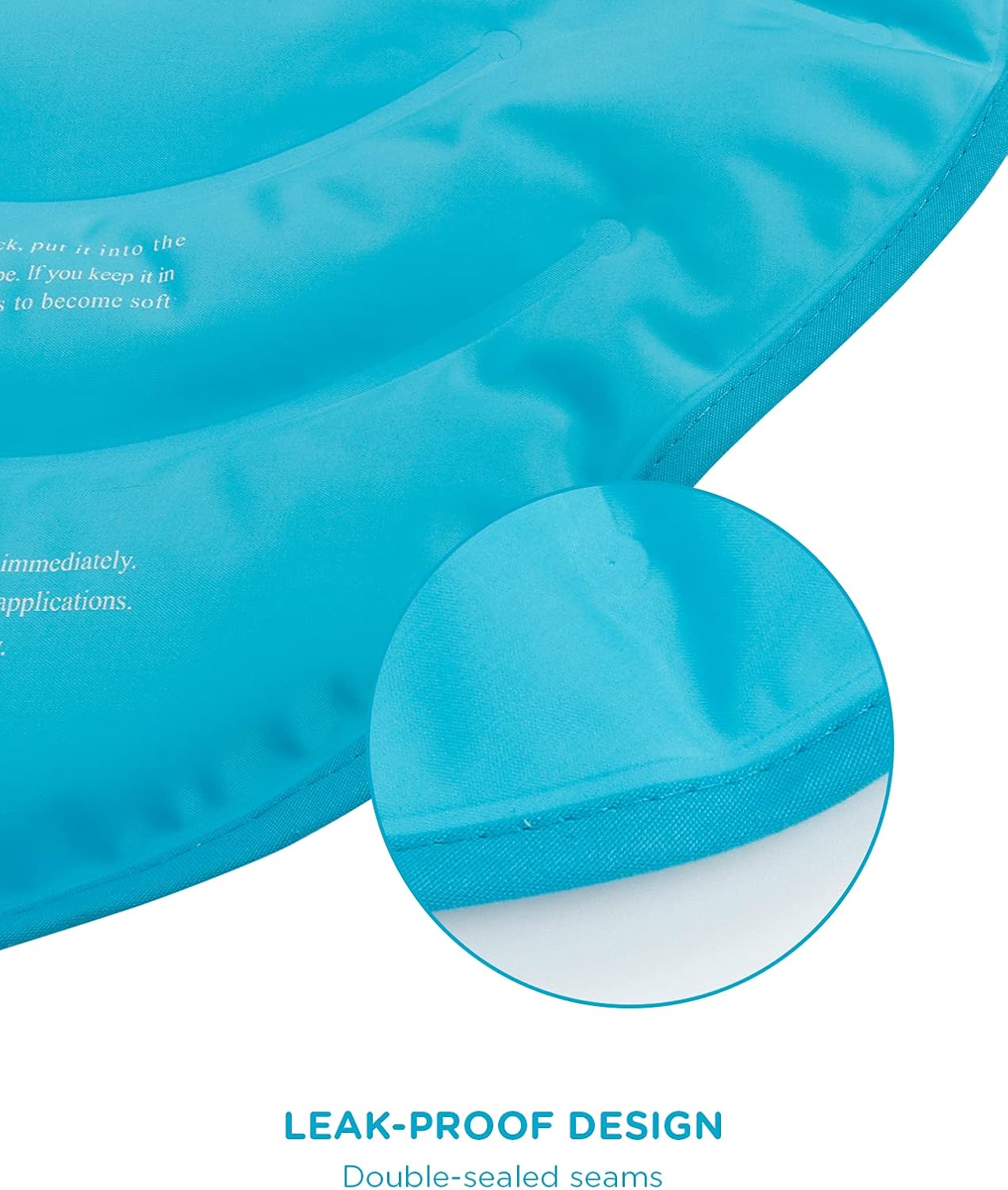 Comfytemp Large Ice Pack for Neck Shoulders Upper Back Pain Relief with Straps, Reusable Gel Ice Wrap Hot Cold Compress Therapy Recovery for Upper Back, Cervical Injuries, Rotator Cuff (Large, Blue)