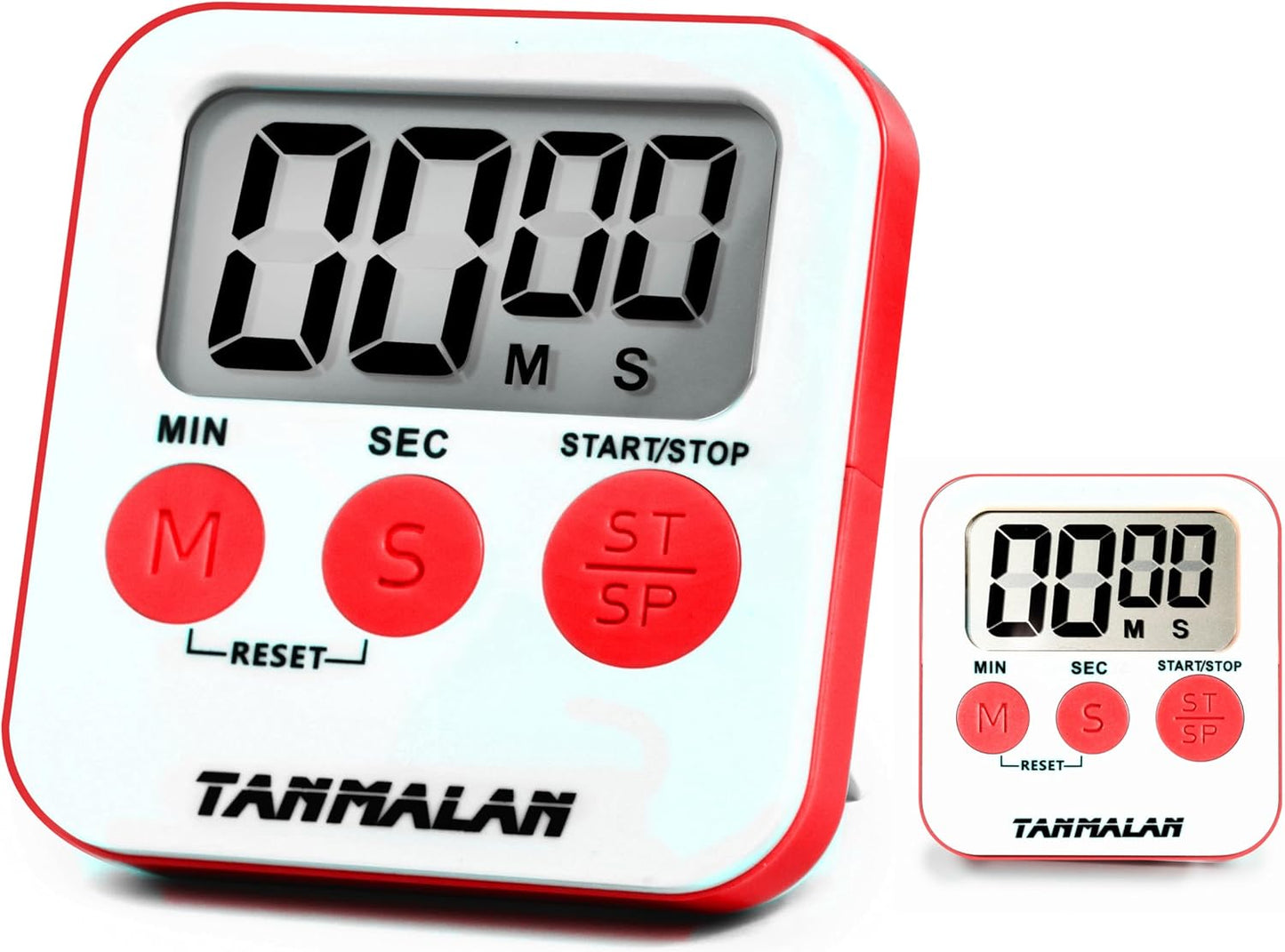 Tanmalan Kitchen Timer for Cooking Loud Alarm, Large Display, Auto Memory Loud Alarm, Large Display,Big Button,for Kids for Teacher Classroom Must Haves,Count Down-up,Easy to use (6.0-Grey)