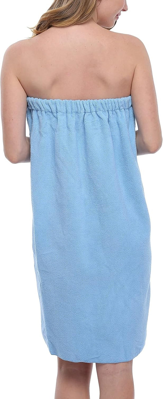 goodmansam Women's Shower Wrap Robes Spa Body Wrap Bathrobe Ultra Absorbent Cover up Towels