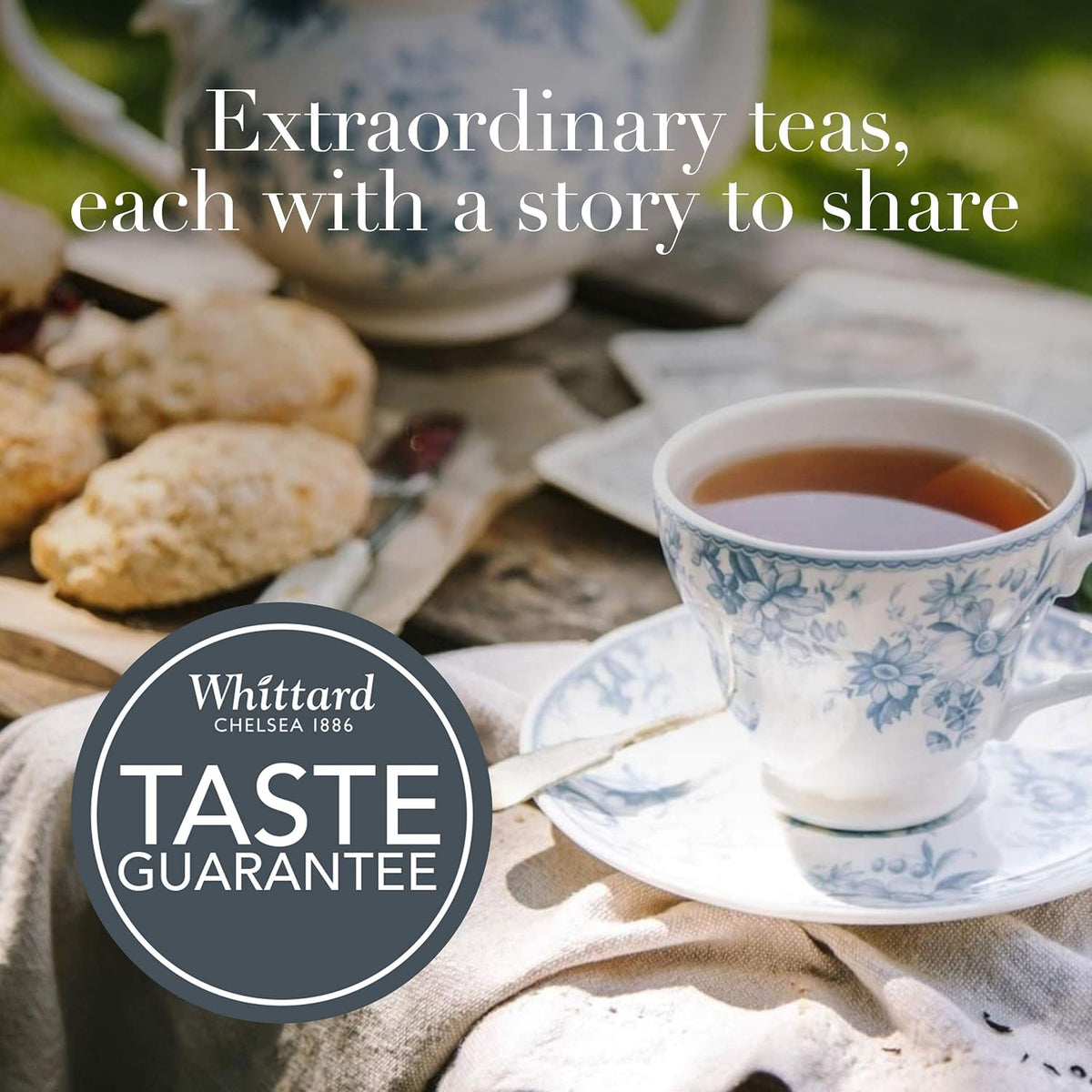 Whittard of Chelsea - Tea Discoveries English Rose Caddy - Black Loose Leaf Tea, Vegetarian, Vegan Friendly, Resealable Tin (100g, 1ct)