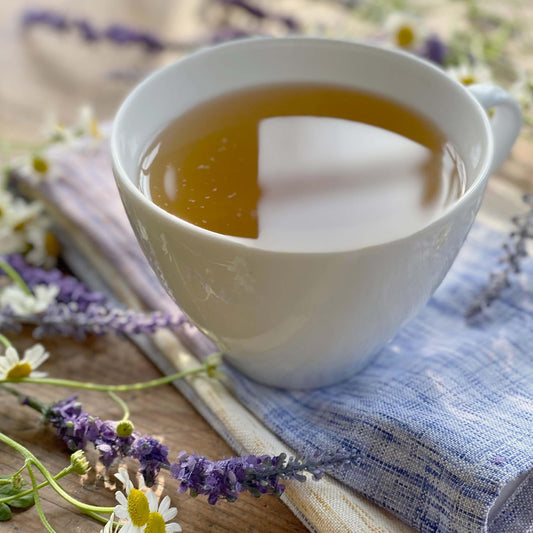 Bigelow Tea Lavender Chamomile plus Probiotic Herbal Tea, Caffeine Free, 18 Total Tea Bags (Pack of 1)