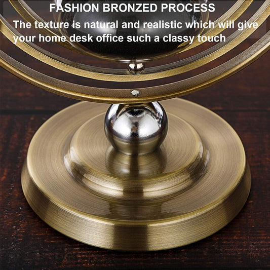 Hourglass Timer 60 Minutes Sand Timer: Antique Sand Clock 60 Minutes, Vintage Brass Sand Watch 60 Min, 1 Hour Glass for Decorative, Large Rotating Metal Sandglass