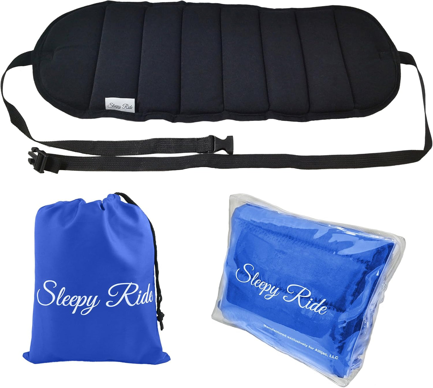 Sleepy Ride - Airplane Footrest Made with Premium Memory Foam - Airplane Travel Accessories - Helps to Prevent Swelling and Soreness - Provides Comfort for Shorter Legs (Jet Black)