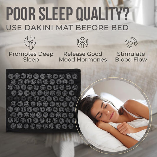 Acupressure Mat and Pillow Set with Mini Pad – Full Body Pain Relief | Mini pad targets hard-to-reach areas like feet, hands and neck for precise pressure relief