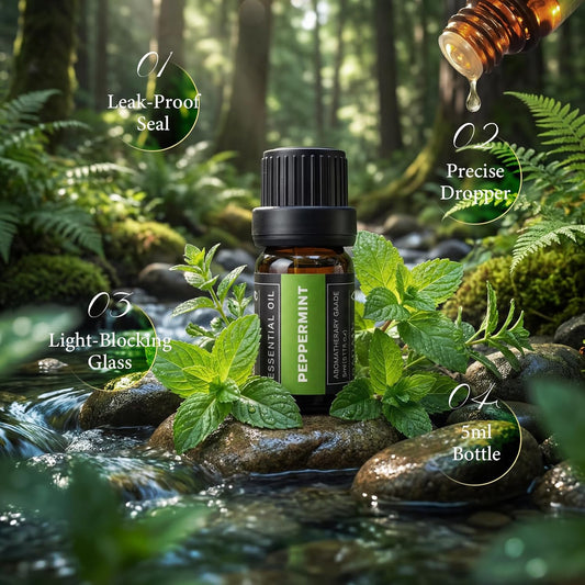 SACATR 36 Pcs Natural Essential Oil Sets,Fragrance Oil Scent (36 * 5ML)