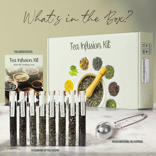 Tea Gift Set - Unique Gifts For Women and Men - Loose Leaf Tea Sampler Kit