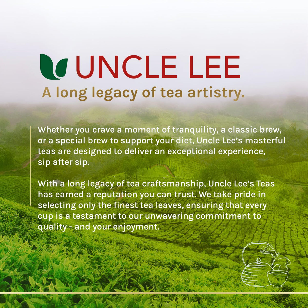 Uncle Lee's Organic Oolong Tea Bags, 40 Count – Antioxidant-Rich, Antioxidant-Rich, Smooth & Balanced