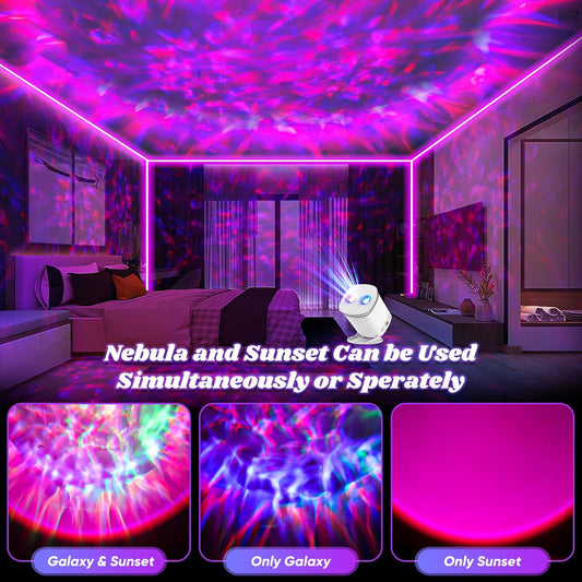 Galaxy Projector for Bedroom, Night Light for Kids, Nebula Ceiling LED Lamp