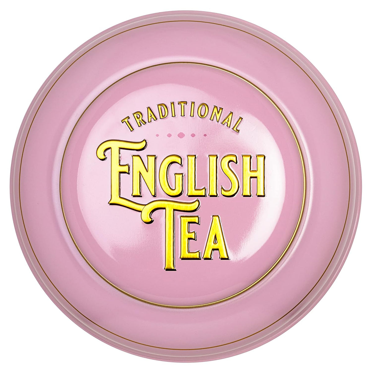 New English Teas Victorian Tea Tin with 240 Breakfast Tea Bags - Pink