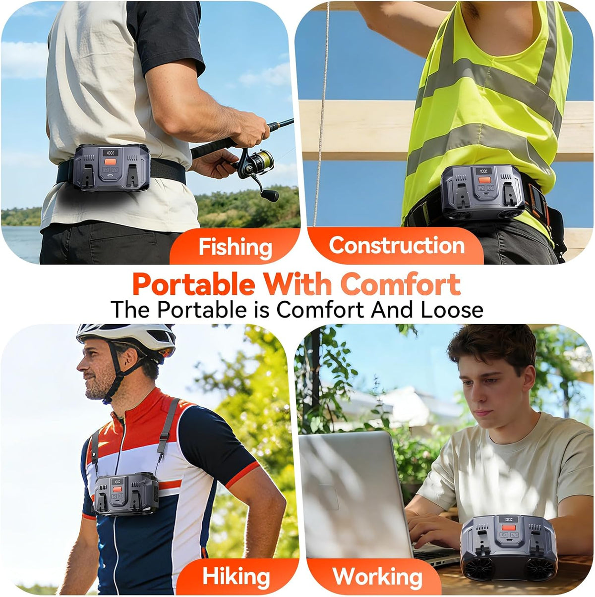 24000mAh Personal Waist Fan