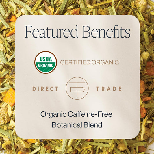 Rishi Tea Turmeric Ginger Organic Loose Leaf Tea, Caffeine Free, 4oz