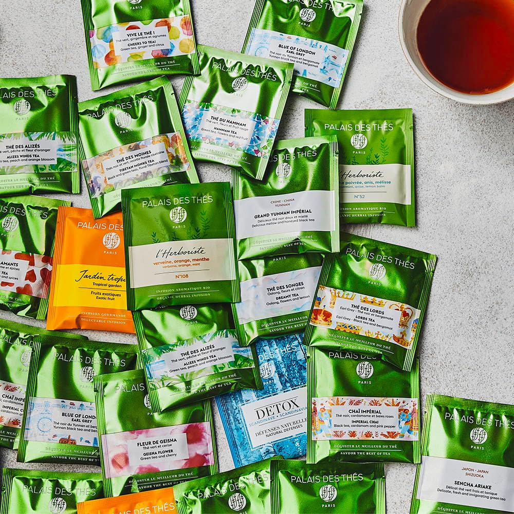 Palais des Thés - Alizes Winds - Peach Green Tea - 20 Cotton Tea Bags