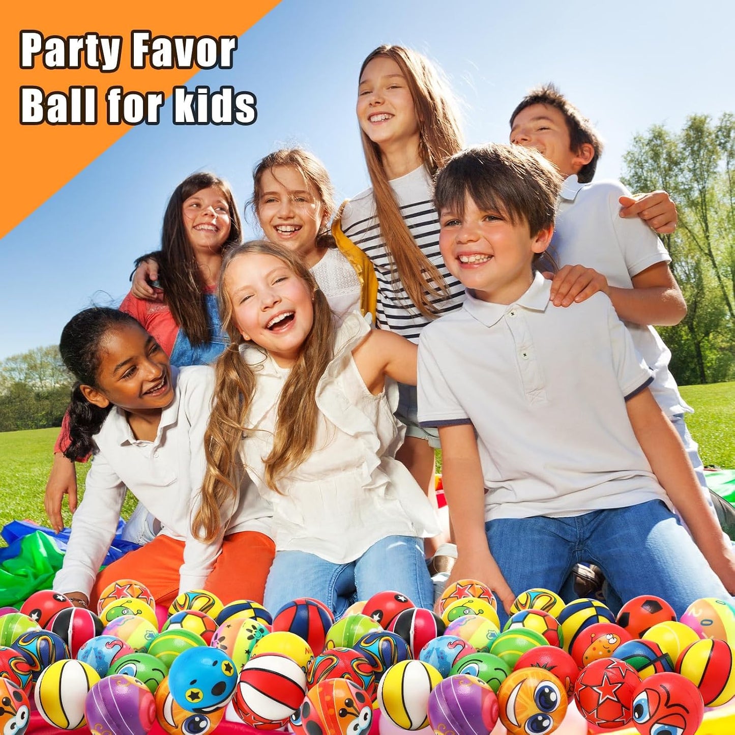 Shappy Mini Foam Balls Bulk 2.5 Inch for Party Favors, 204 Pcs, Stylish