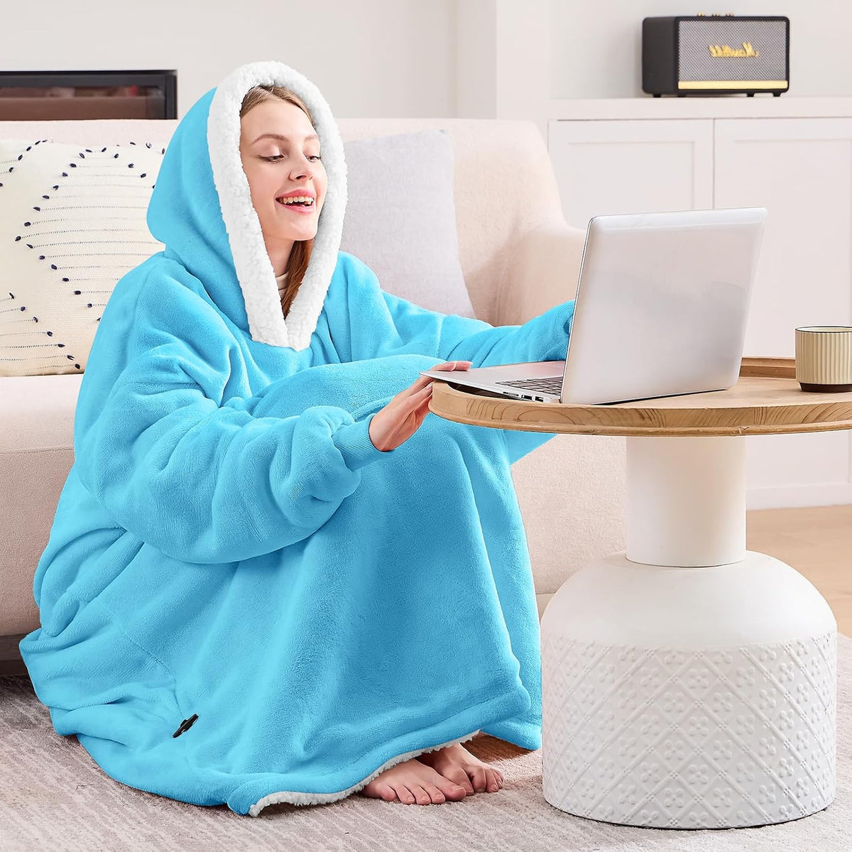 yescool Wearable Blanket Hoodie as Christmas Birthday Gifts for Women Mom - Colors A
