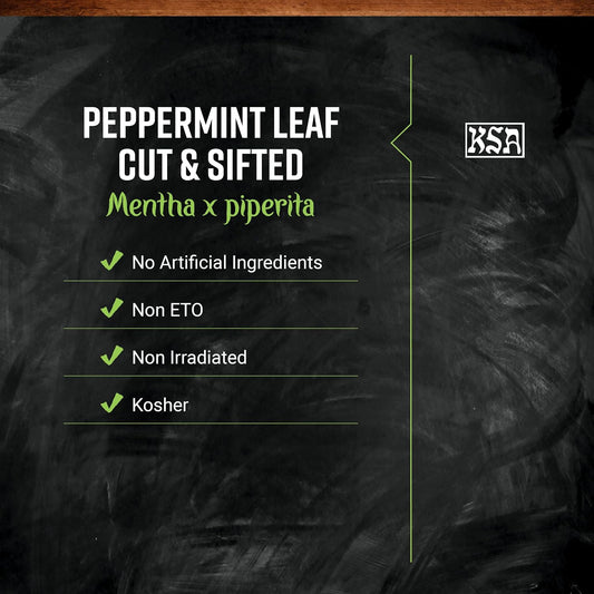 Frontier Co-op Peppermint Leaf, Cut and Sifted Leaves, Kosher | 16 Ounce (Pack of 1)