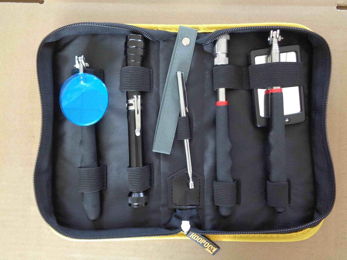 Telescoping Magnetic Pickup Tool Set, Inspection Mirror Telescoping, LED Flashlight, Cool Gadgets for Men, Stocking Stuffers, Gifts for Dad, Husband, Kids, Boyfriend, Magnet Stick