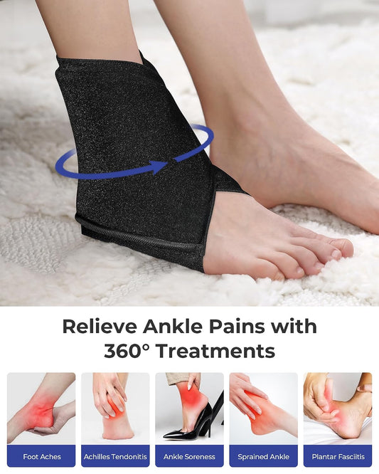 Koonie Ankle Ice Pack Wrap for Swelling, Plantar Fasciitis, Planters Facetious Relief, Reusable Ankle Brace Ice Pack, Cold Therapy Sock Compression for Achilles Tendonitis, Sore Feet, Foot & Heel