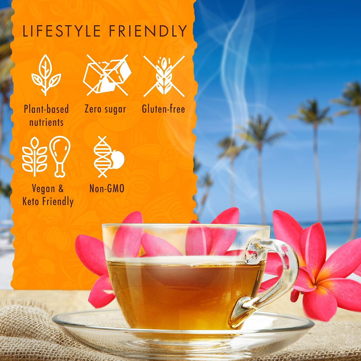 Olena Turmeric Tea, Herbal Green Tea Blend - Hawaiian Natural, 20 Bags