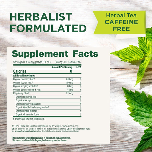 Traditional Medicinals Tea, Organic Healthy Cycle, Supports Healthy Menstrual Cycles, Includes Spearmint,16 Tea Bags