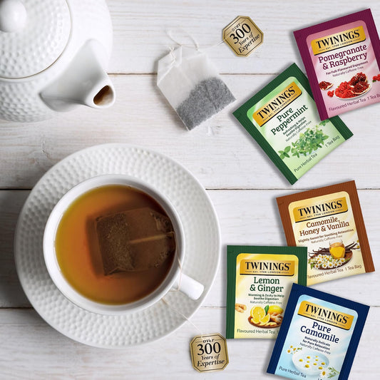 Twinings Assorted Herbal, Naturally Caffeine-Free Tea Bag Sampler