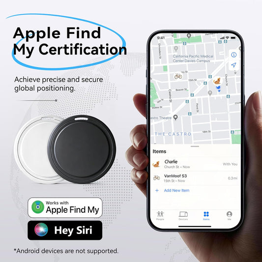 Air Tracker Tags 4Pack Smart Tracker for Keys with Apple Find My (iOS Only)