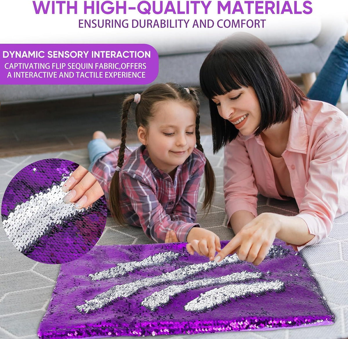 Weighted Lap Pad for Kids 5lbs Sensory Lap pad