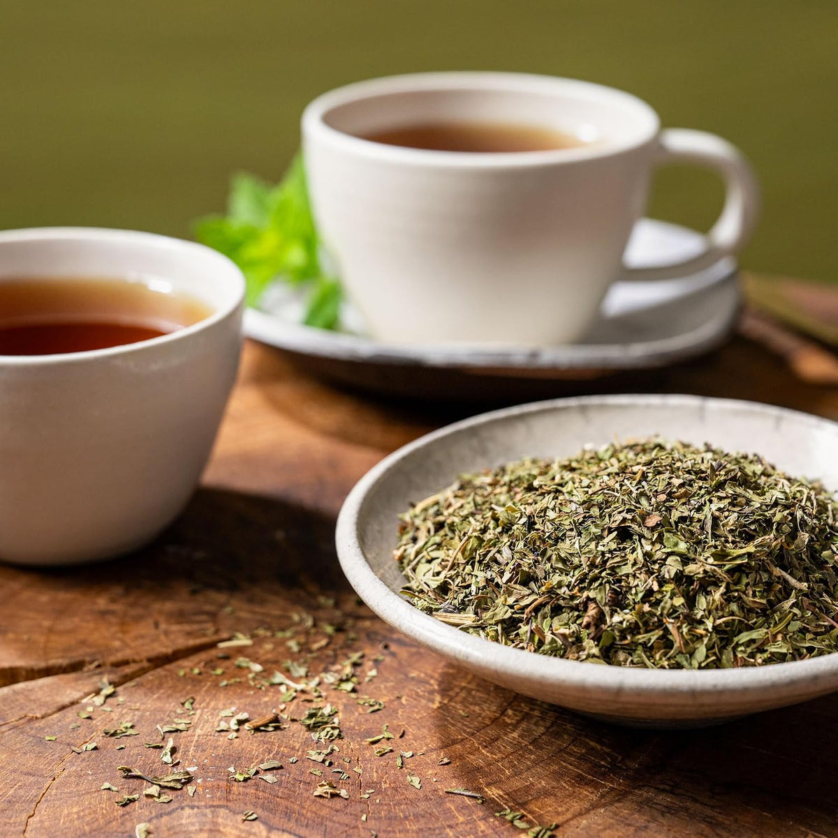Rishi Tea Peppermint Organic Herbal Loose Leaf Tea, Caffeine Free, 4oz