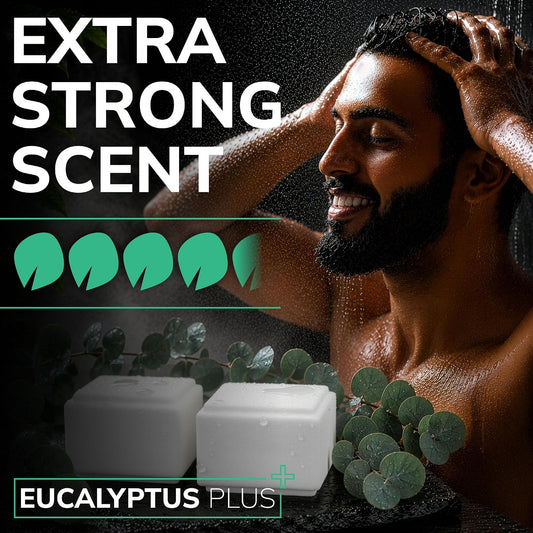 Shower Steamers for Men 15 Pack Eucalyptus Aromatherapy Shower Steamers, Strong Scent, Long Lasting, Premium Essential Oils, Gifts for Men Relaxation and Sinus Relief