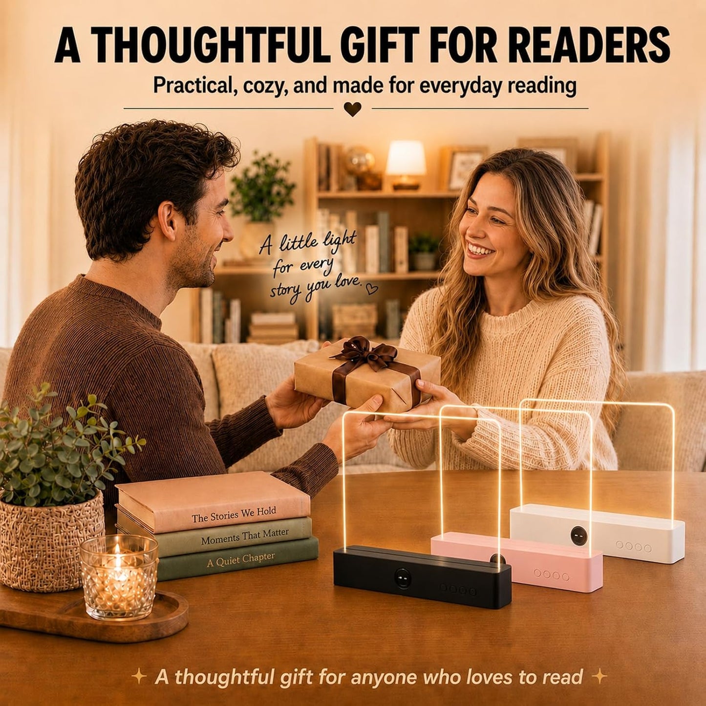 30 LED Book Light for Reading at Night in Bed, Rechargeable Book Page Light, 3 Color Temperatures, Stepless Dimming, 1-99 Min Timer, 2-in-1 Reading Light Light & Night Light, Gift for Readers White