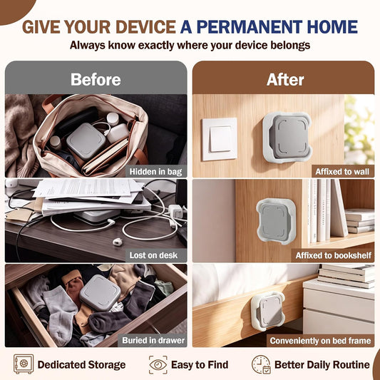 Meonum Phone Access Blocker Device Mount Compatible with Brick, Milky White