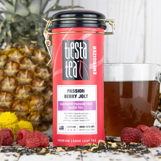 Tiesta Tea Passion Berry Jolt, Raspberry Passion Fruit Black, 4oz