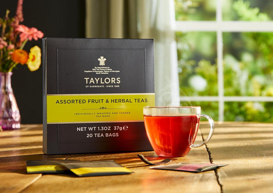 Taylors of Harrogate Fruit & Herbal Tea Sampler Gift Box, 20ct