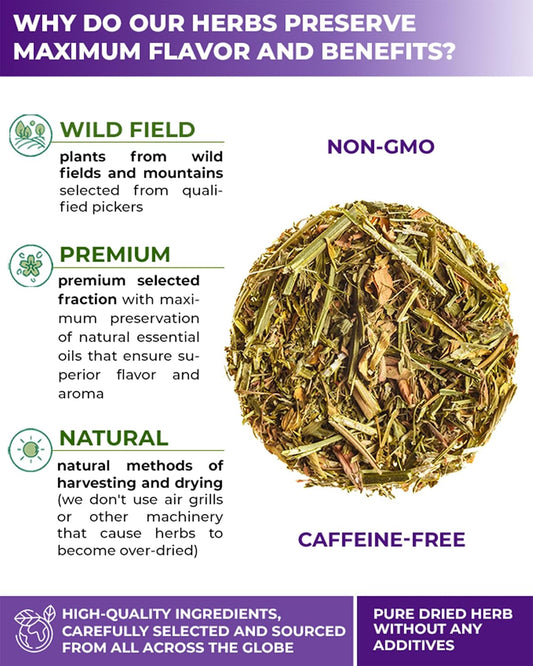 50 Bags Alfalfa Leaf Alfalfa Herb Tea (Medicago Sativa) - 50 Count 2g Tea Bags